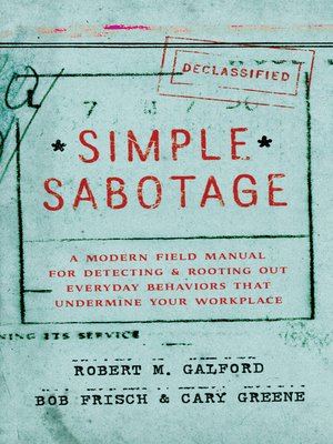 cover image of Simple Sabotage
